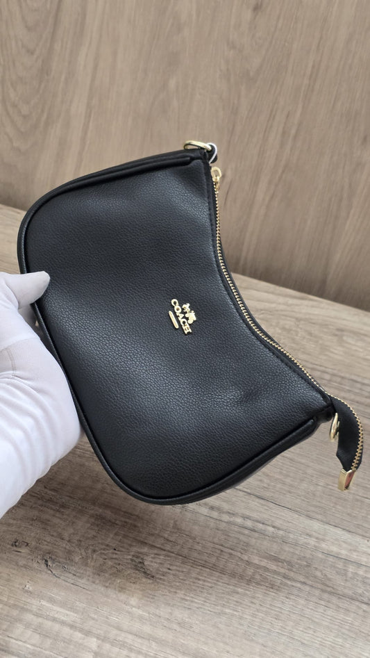 Bolso De Hombro Coach Negro