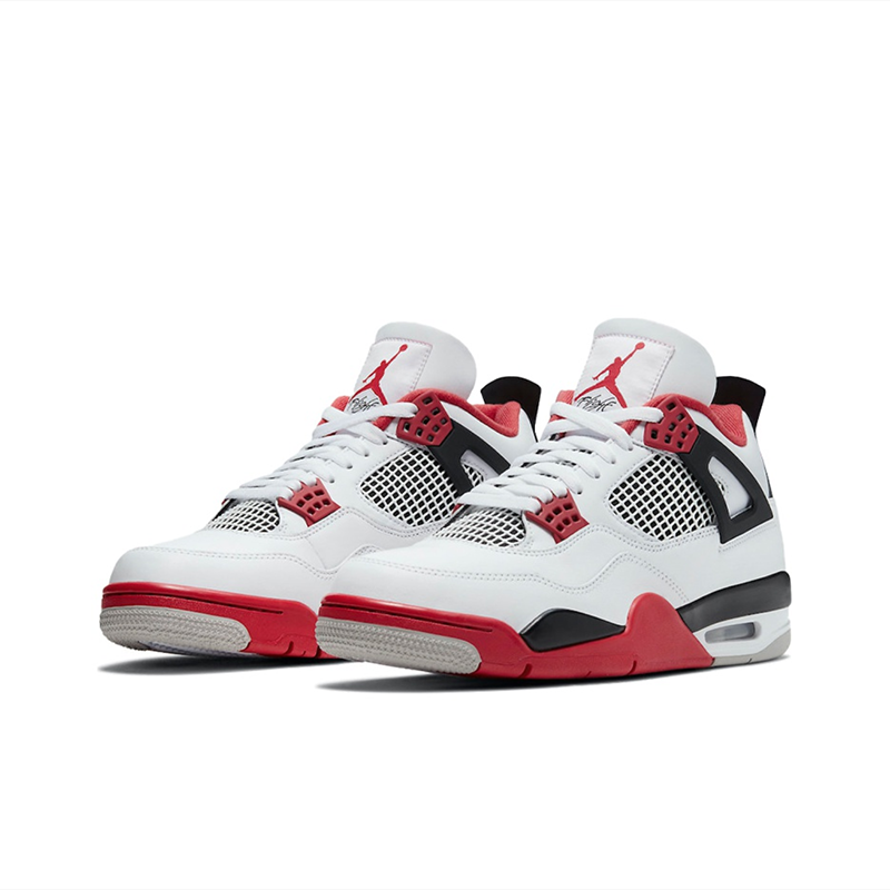 JORDAN 4 WHITE & RED