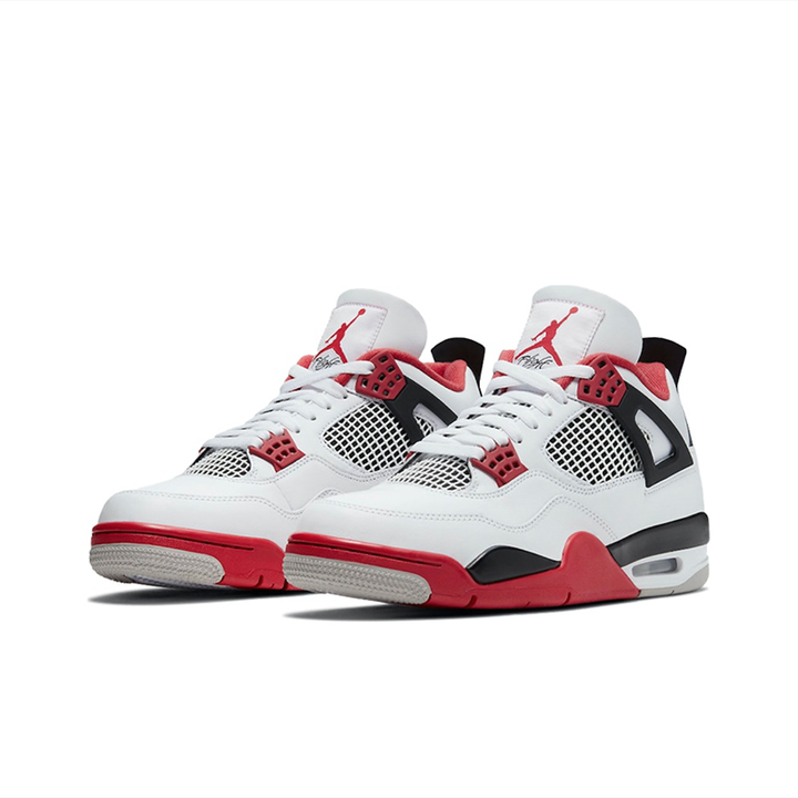 JORDAN 4 WHITE & RED